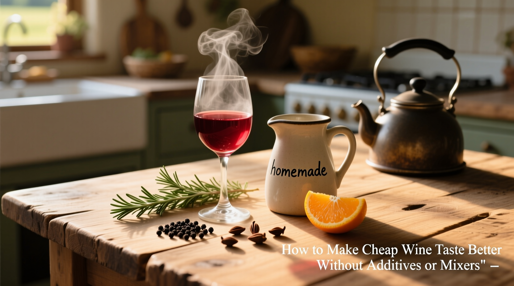 how to make cheap wine taste better without additives or mixers