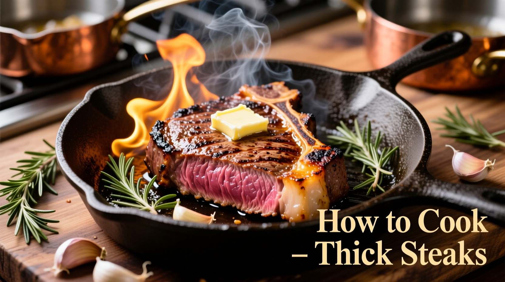 how do you cook thick steaks