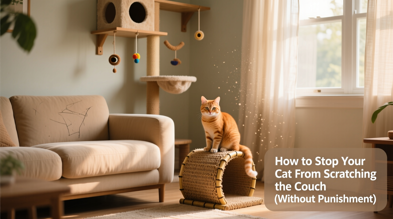 how to stop your cat from scratching the couch without resorting to punishment