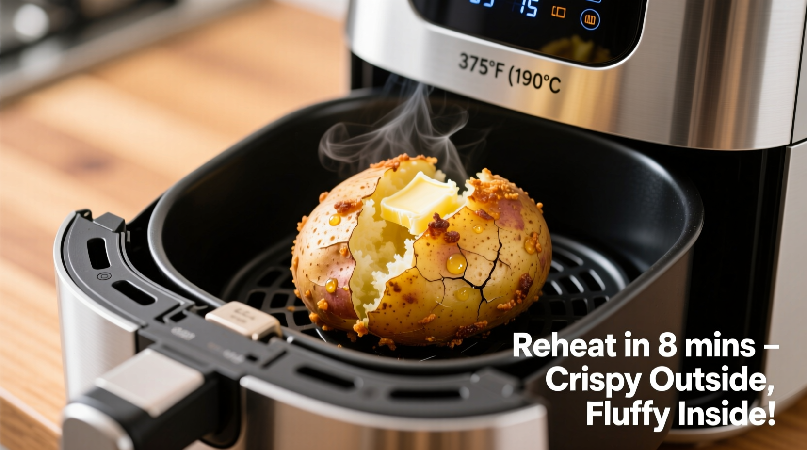Perfect Air Fryer Baked Potato Reheating Guide: 7 Minutes to Crispy Skin