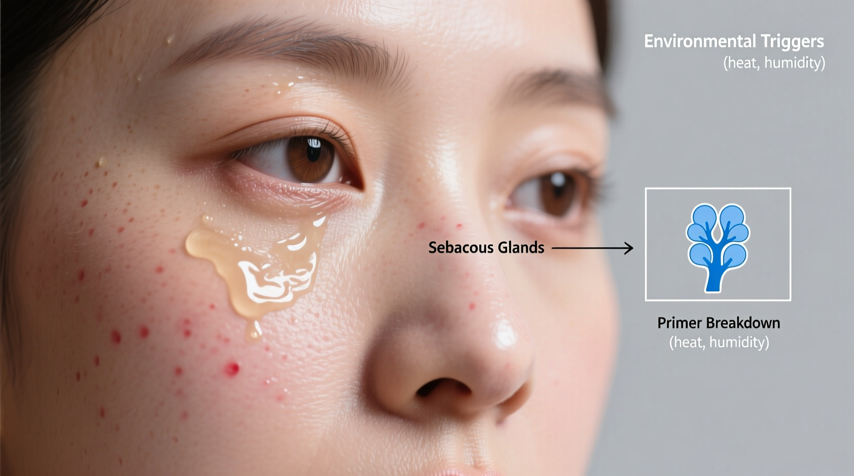 why does my face get oily by midday even with mattifying primer