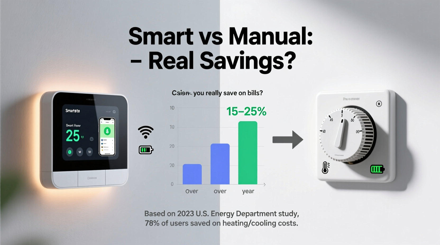 smart thermostats vs manual ones can you really save on bills