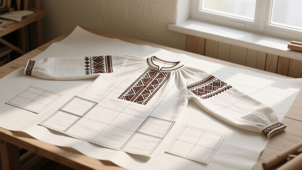 Drafting Carpathian Sorochka Patterns & Gussets 2026