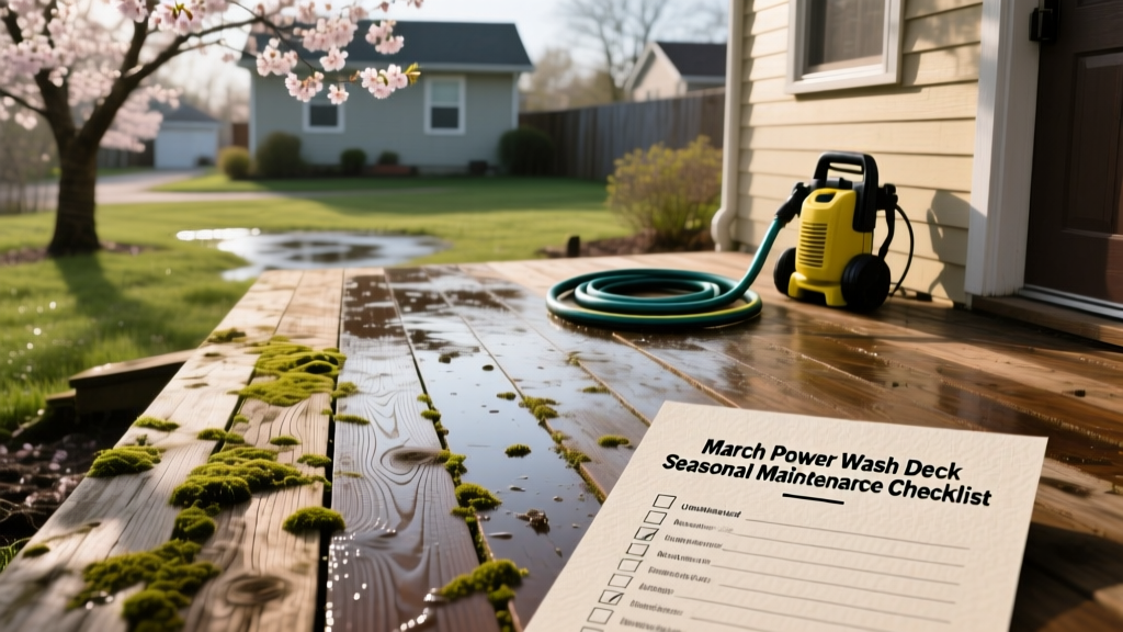 March Power Wash Deck: Seasonal Maintenance Checklist