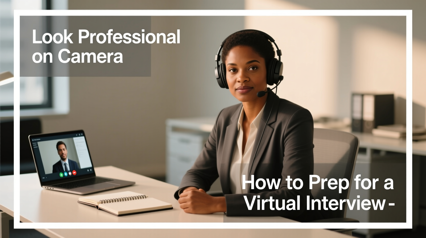 how to prep for a virtual interview so you look professional on camera