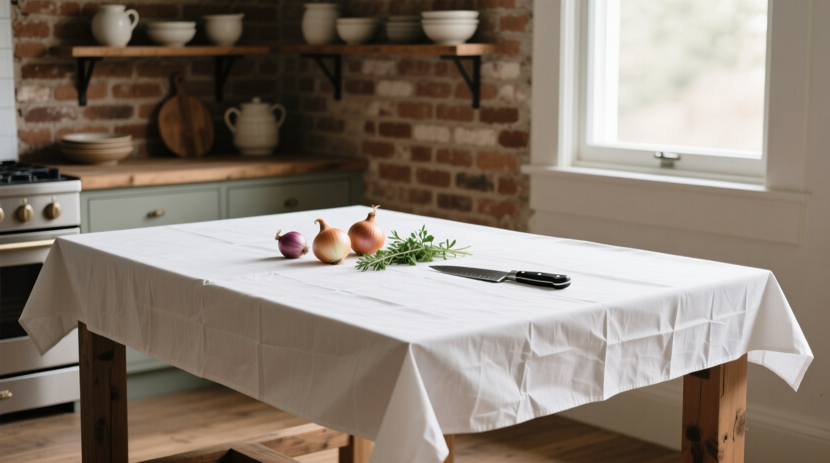 make cleanup easier with a butcher paper tablecloth