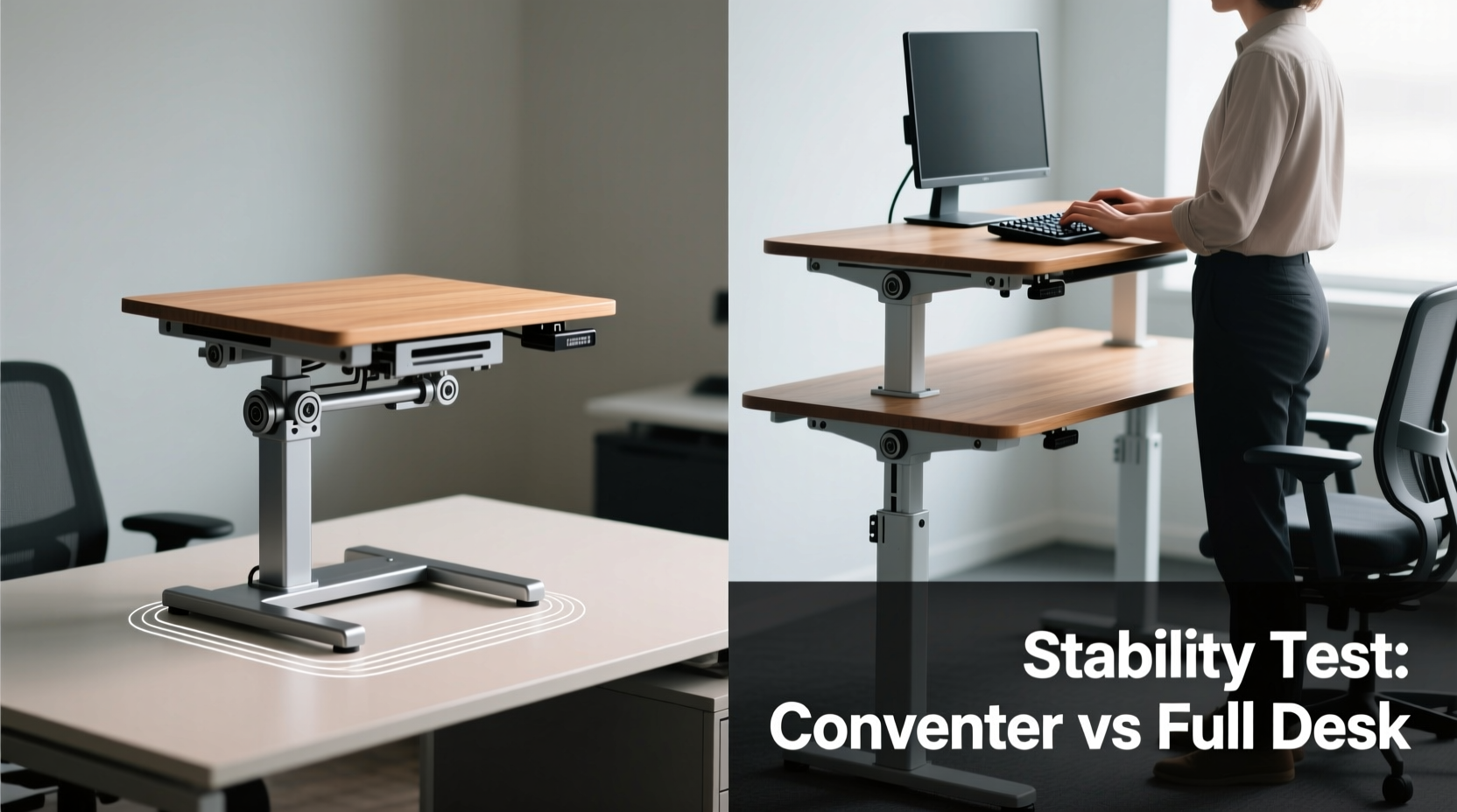 standing desk converters vs full standing desks is the converter stable enough