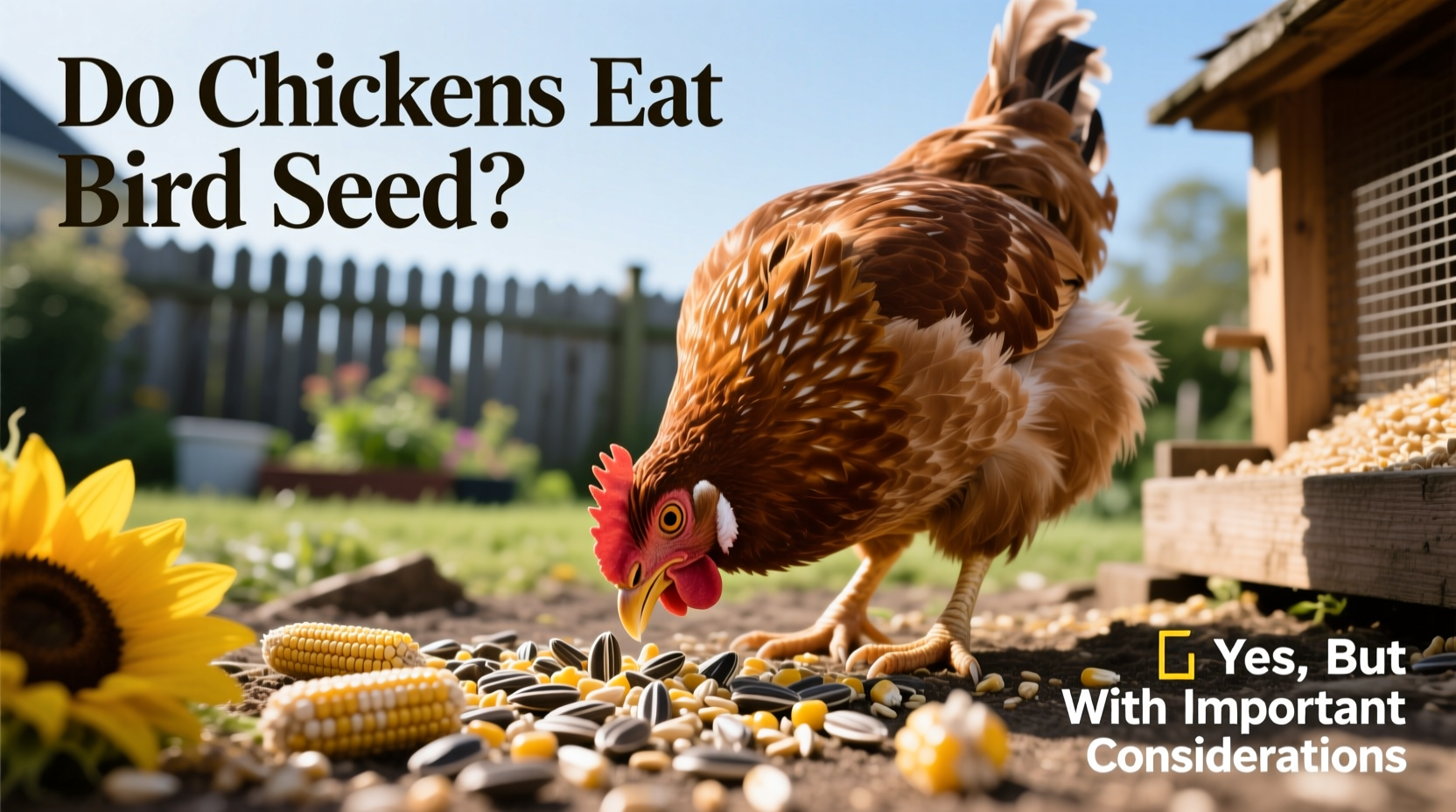do chickens eat bird seed