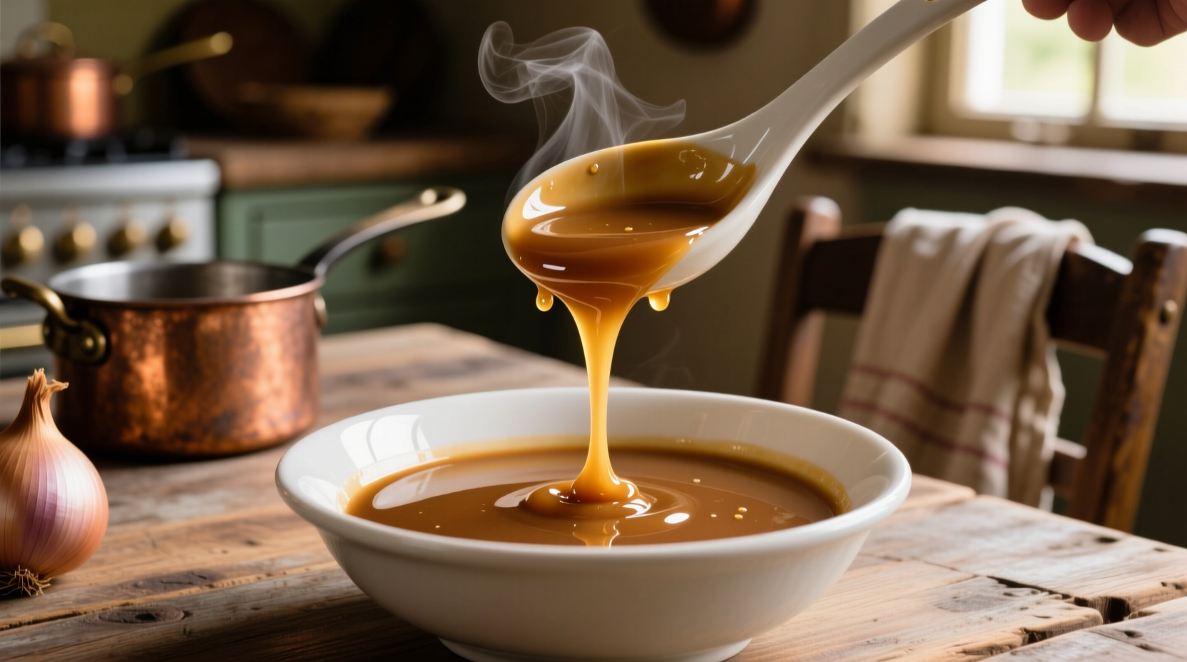 shallot gravy