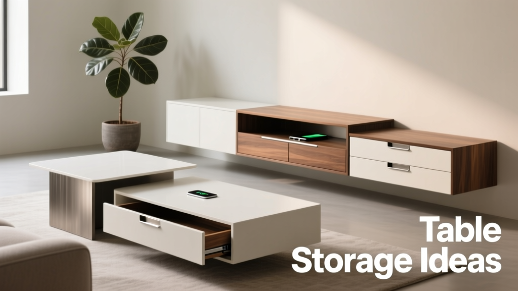 Table Storage Ideas for Modern Homes