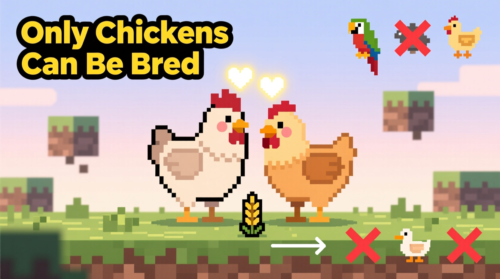 how to breed birds in minecraft