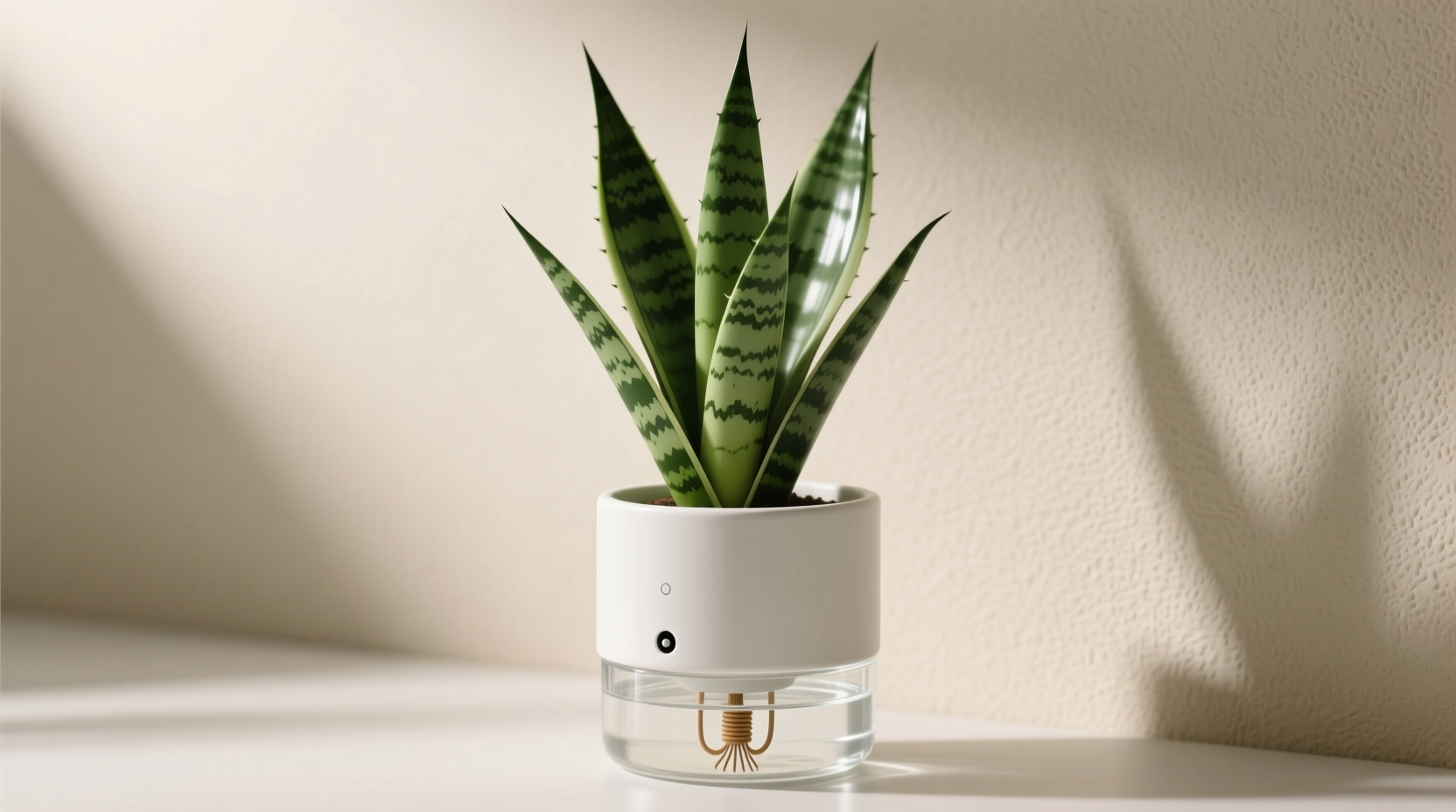 snake plant self watering