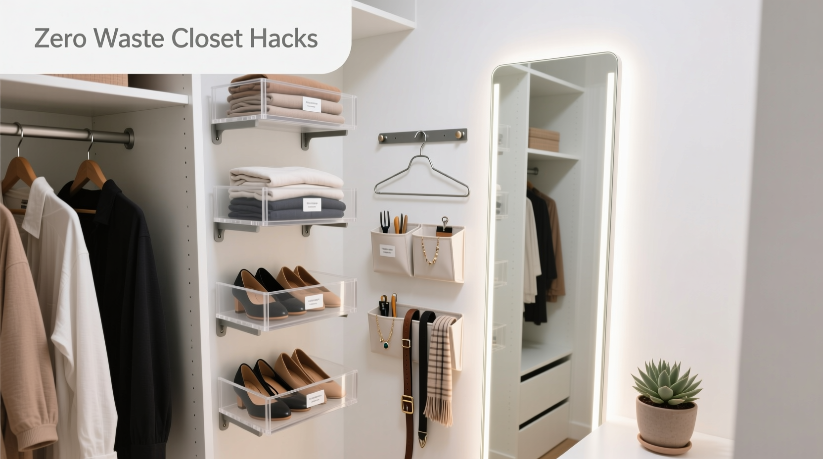 how to organize a tiny closet with zero wasted space vertical storage hacks