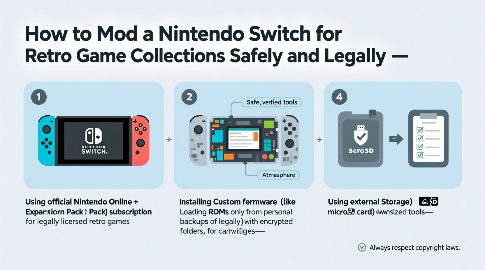 how to mod a nintendo switch for retro game collections safely and legally