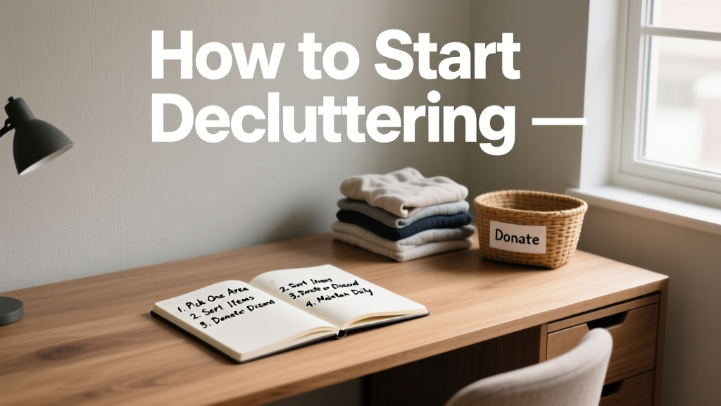 How To Start Decluttering: A Practical, Step-by-Step Framework That Actually Works