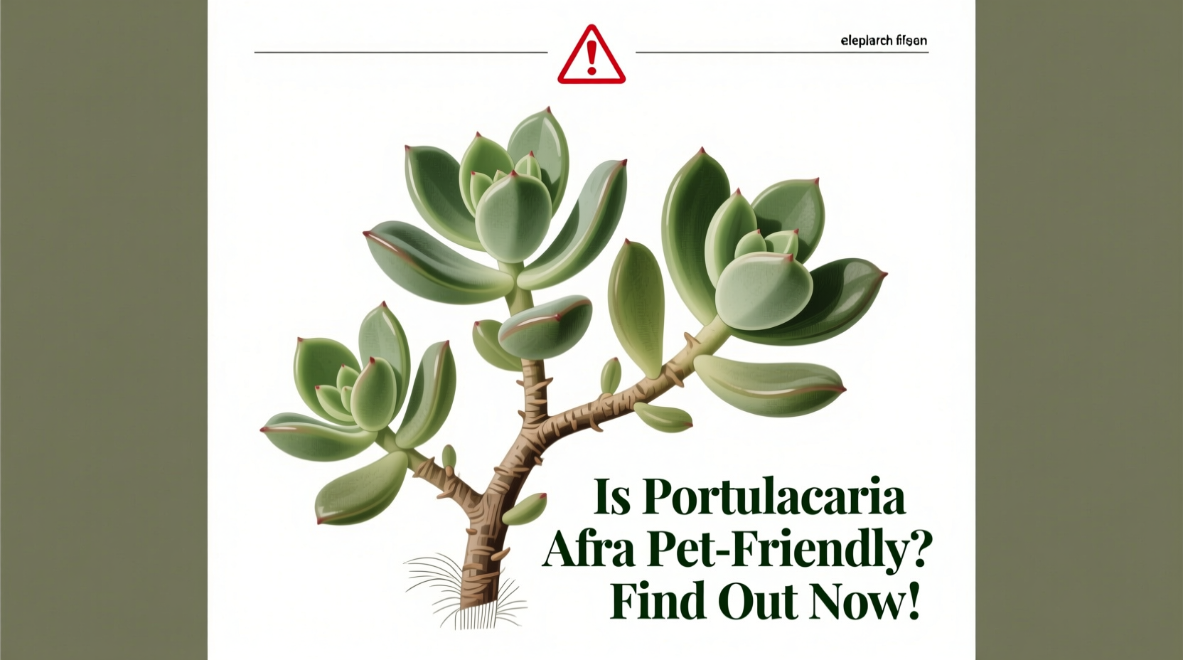 Is Portulacaria Afra Pet-Friendly? Find Out Now!