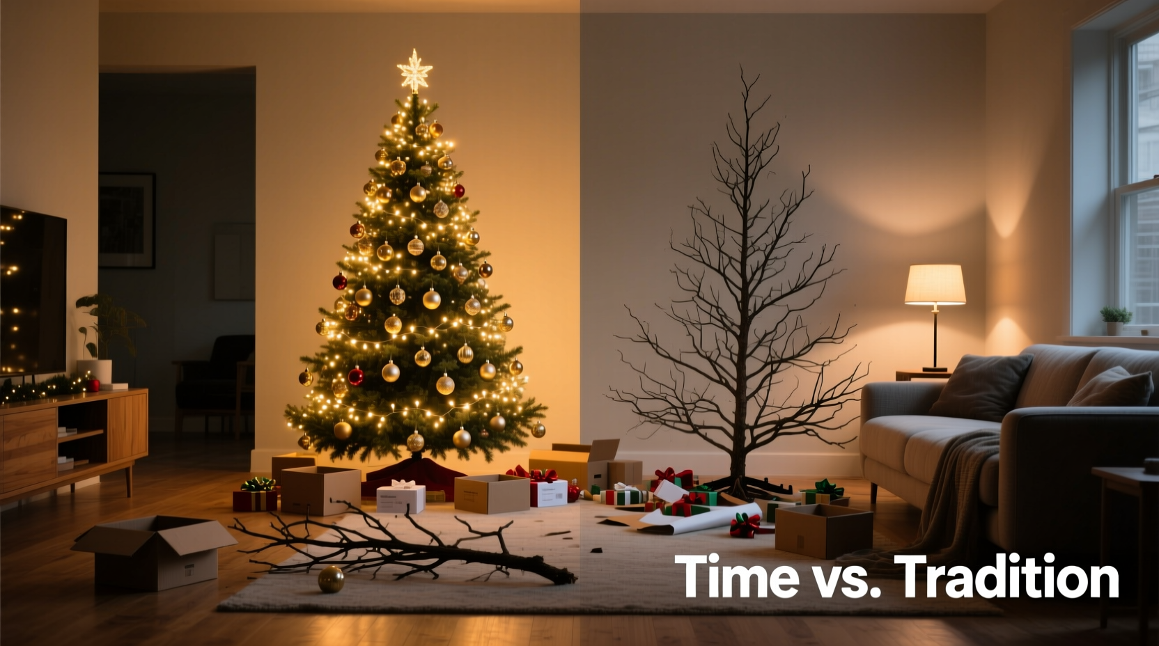 pre lit christmas tree vs unlit tree does the time saved really justify the higher price and limited customization