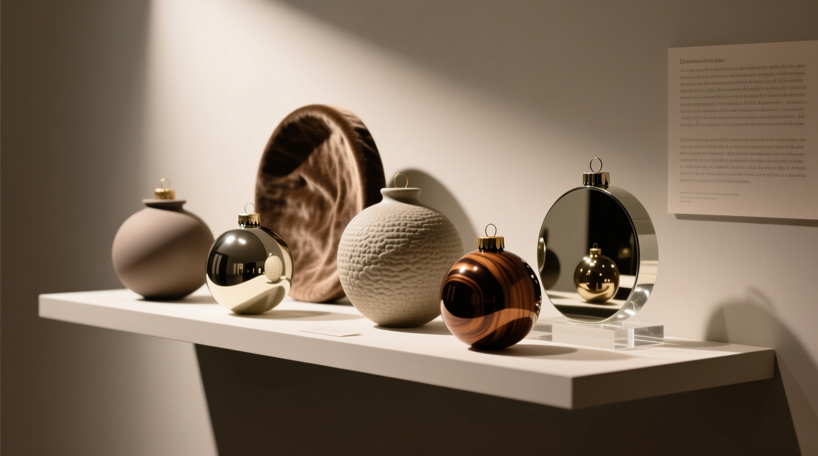 how to layer matte and glossy ornaments for depth without looking chaotic or dated