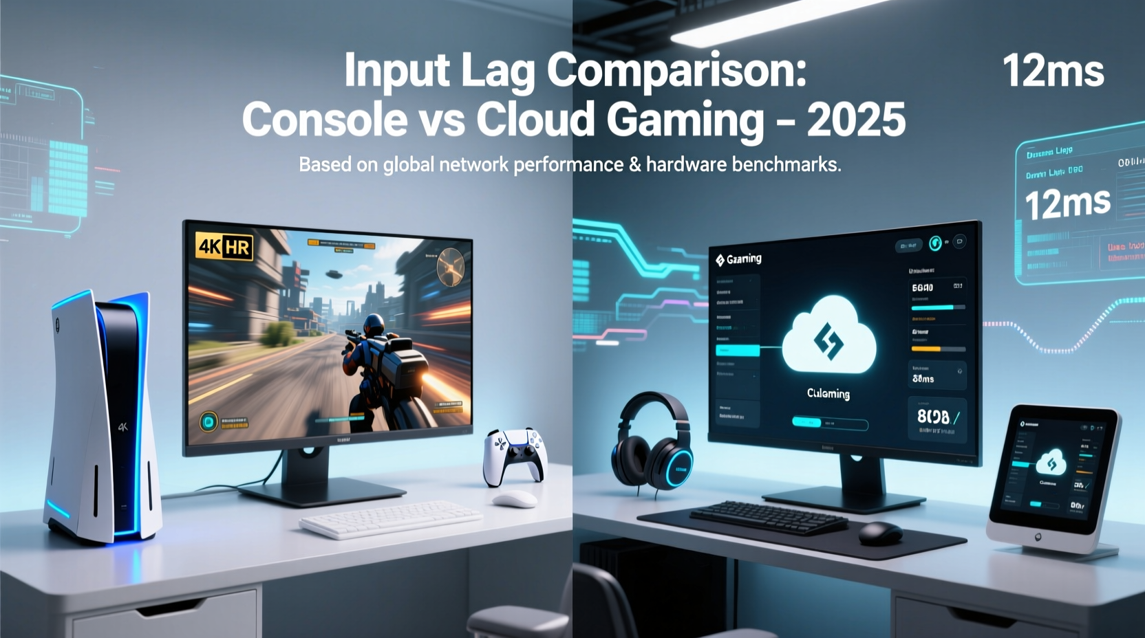 gaming console vs cloud gaming which has less input lag in 2025