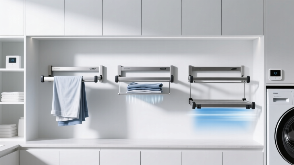 Laundry Room Wall-Mounted Drying Rack Comparison: Load Ca...