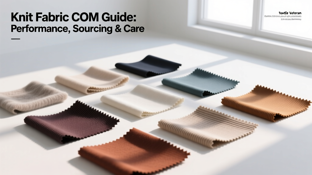 Knit Fabric COM Guide: Performance, Sourcing & Care