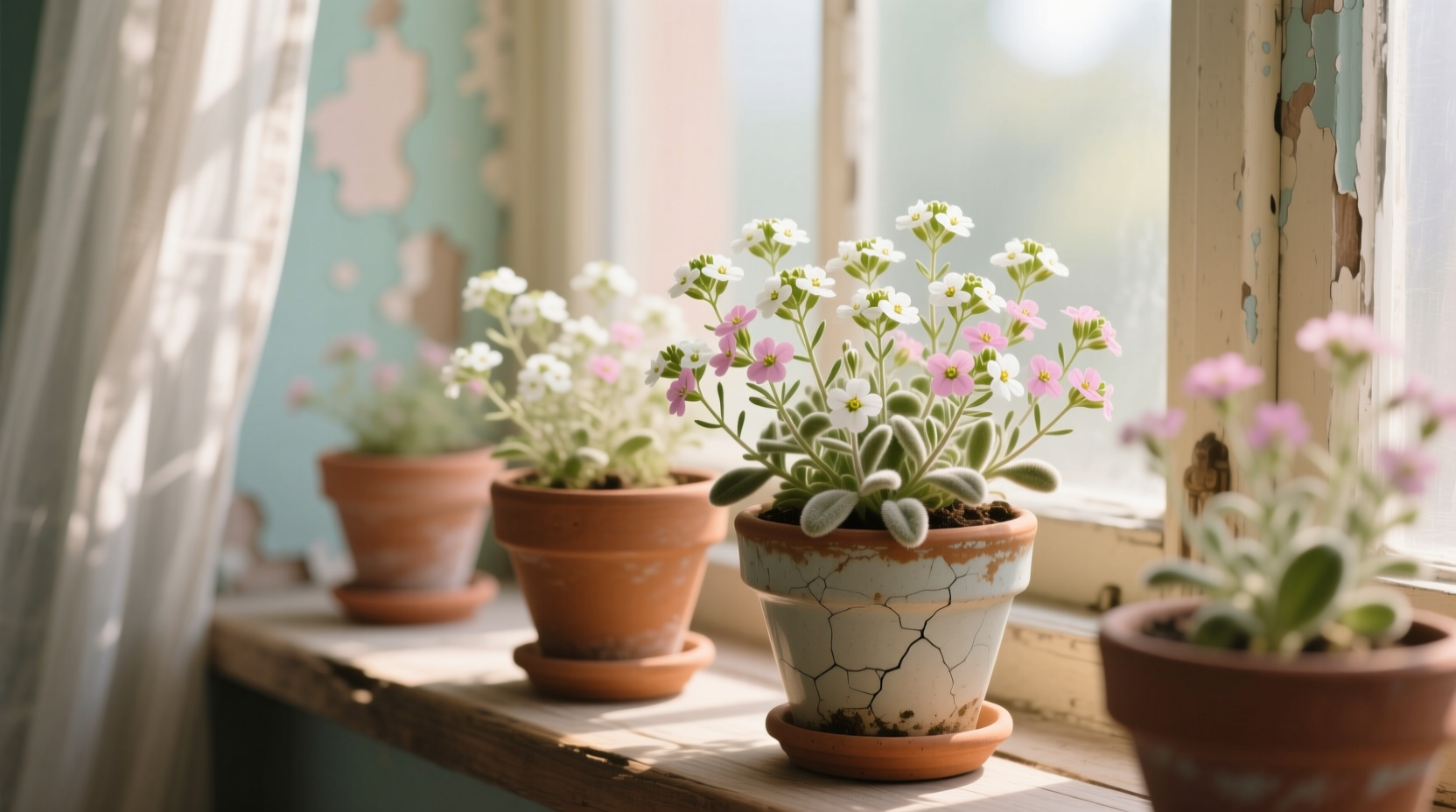 sweet alyssum in pots