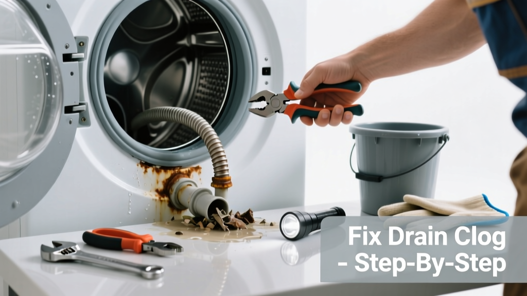 Fix Washing Machine Drain Clog Causing Loud Noises