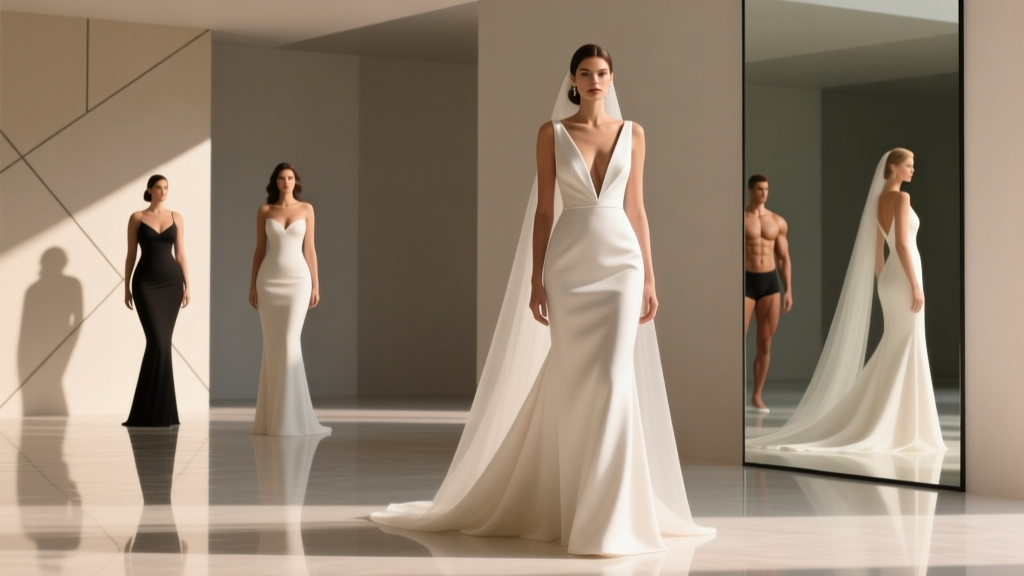 A-Line Wedding Dresses with Deep V Necks: Styling Tips