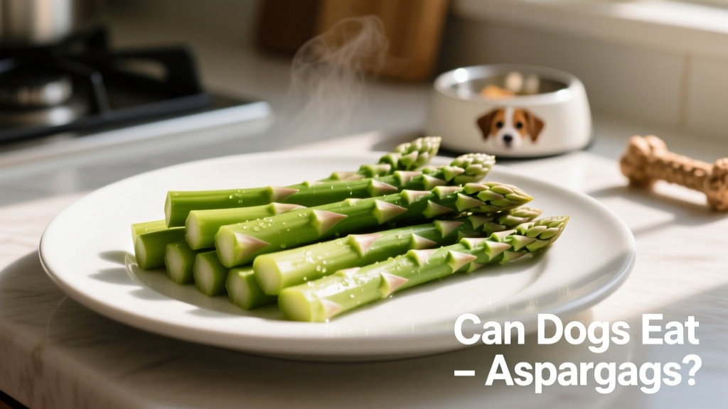 Close-up of steamed asparagus spears cut into bite-sized pieces on a clean plate