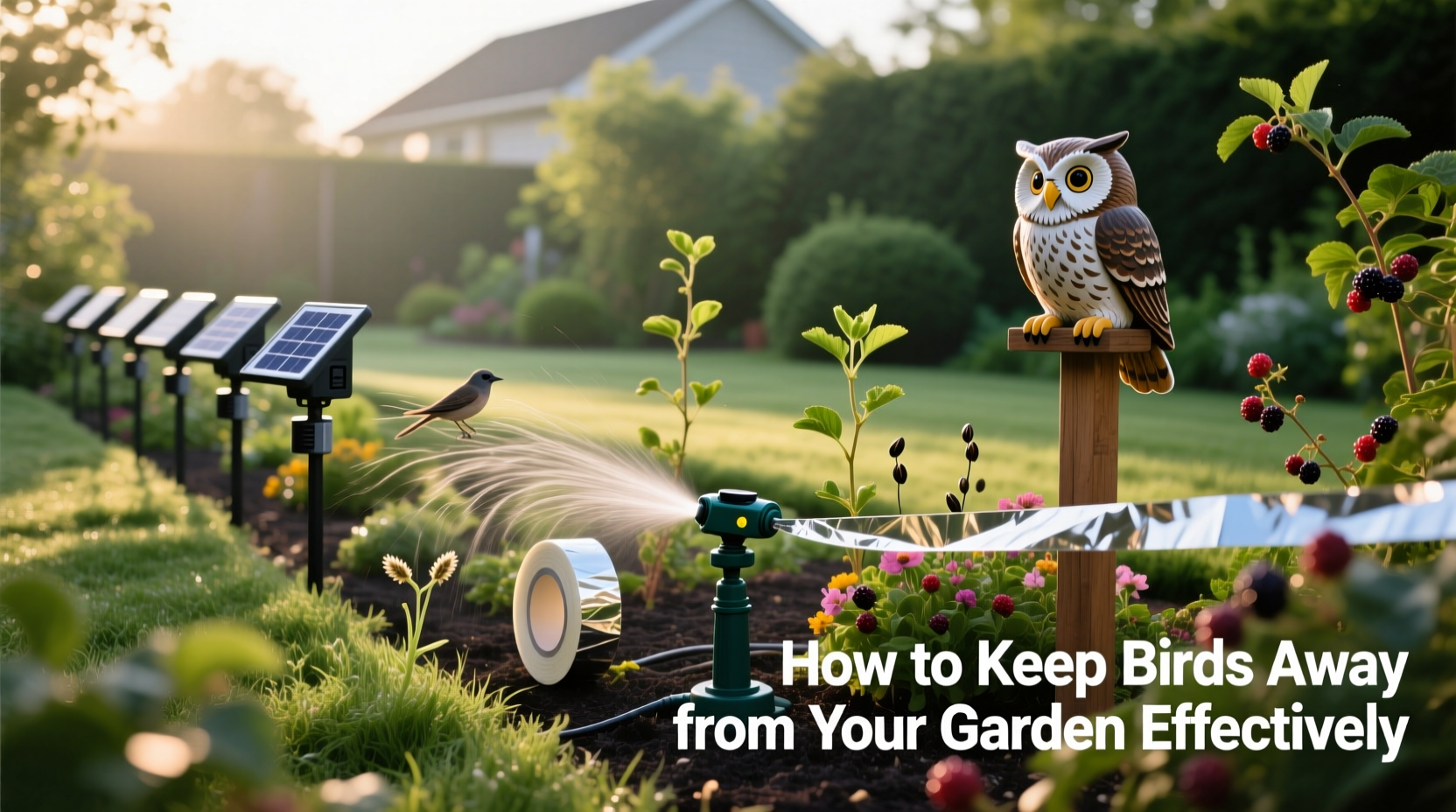 how to keep birds away from garden