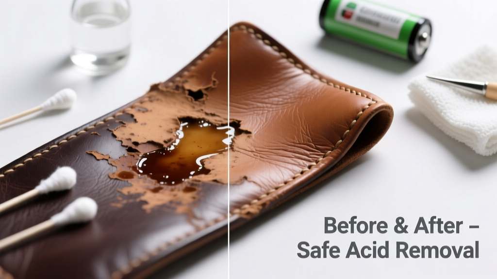 How to Remove Battery Acid from Leather Safely