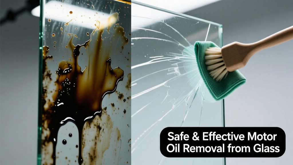 How to Remove Motor Oil from Glass Safely & Effectively