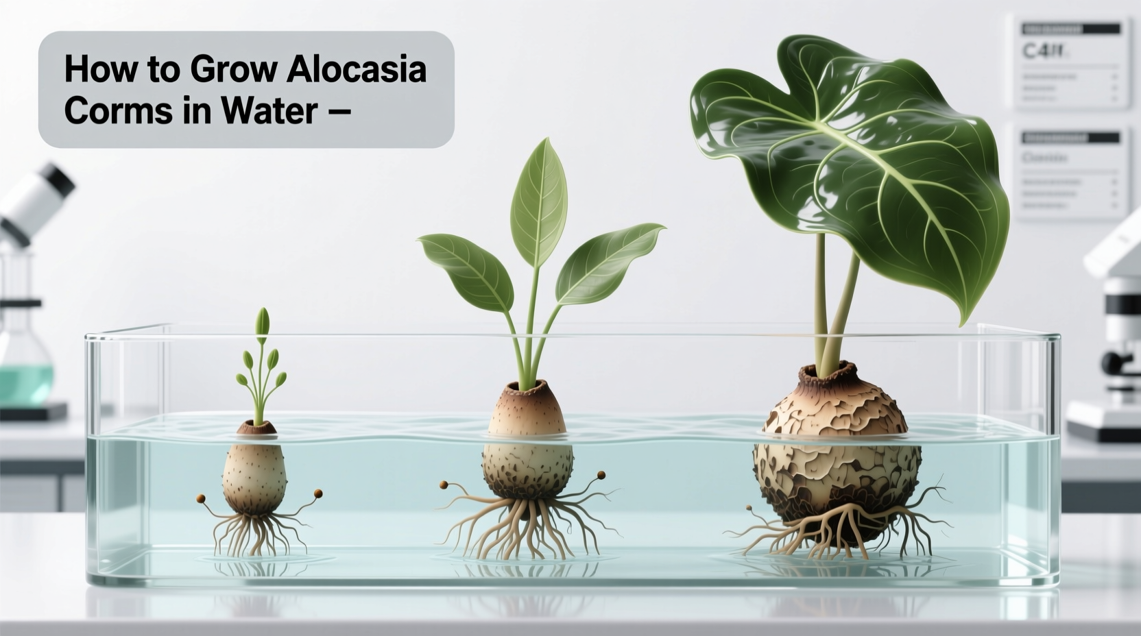 Grow Alocasia Corms in Water: 5 Steps | TheHomeSprouts