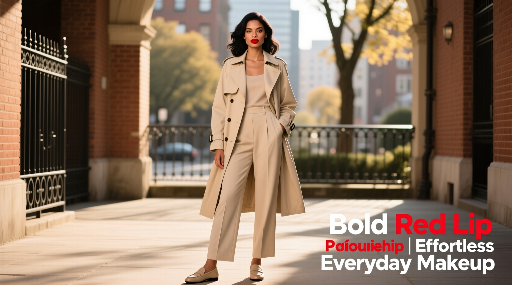 how to pair bold red lipstick with everyday makeup effortlessly