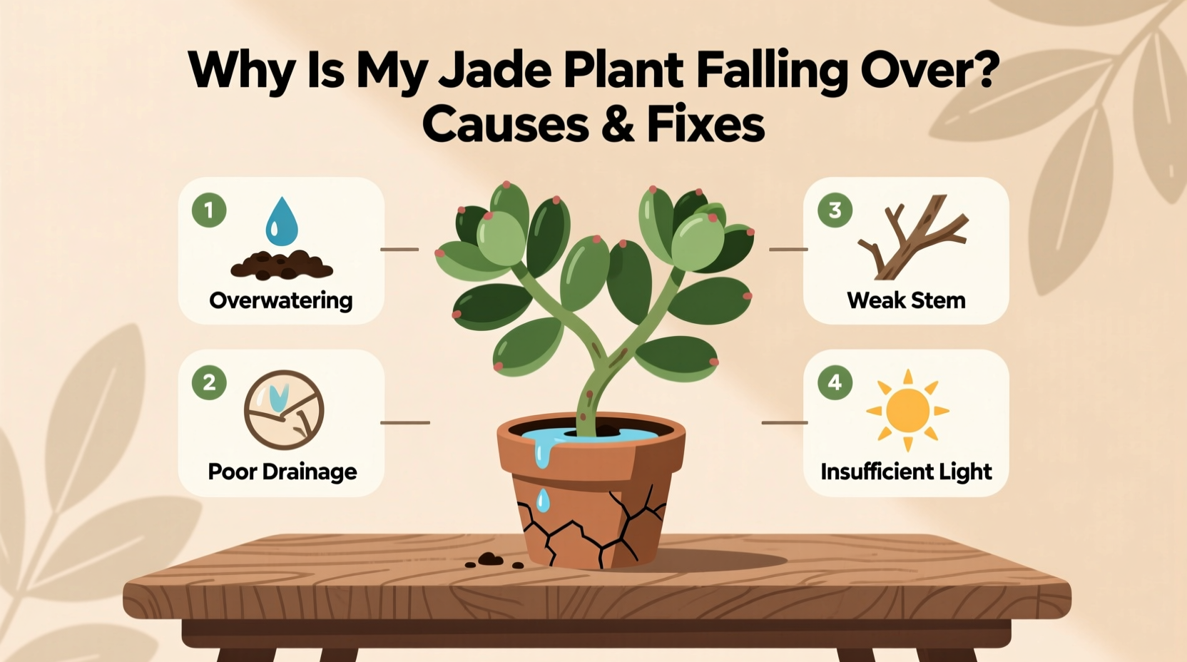 5 Reasons Your Jade Plant Falls Over | TheHomeSprouts