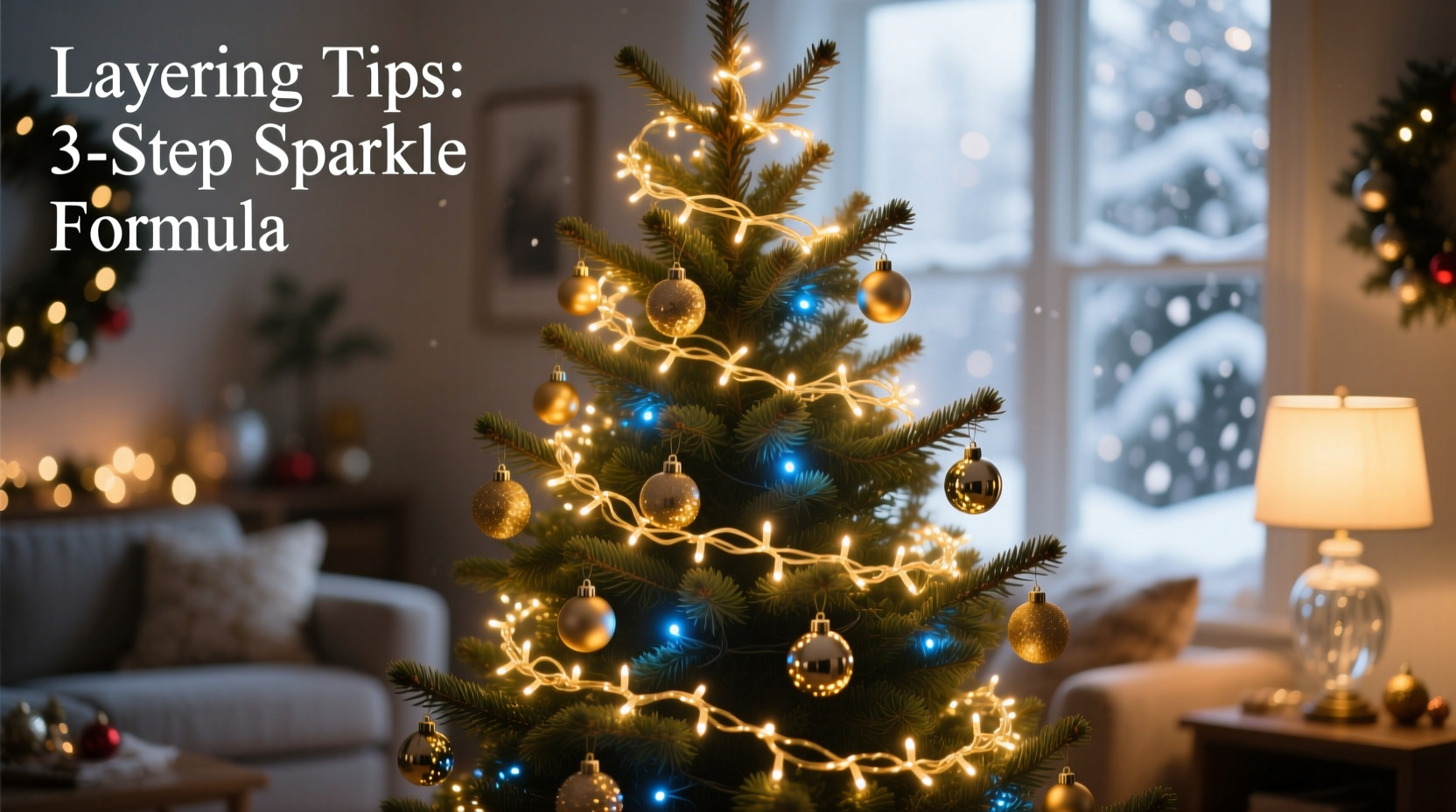 how to layer christmas lights for maximum sparkle without overload
