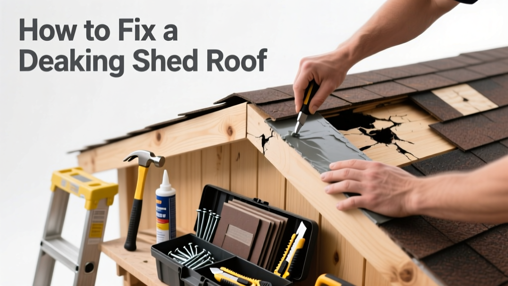 How to Fix a Leaking Shed Roof: DIY Repair Guide