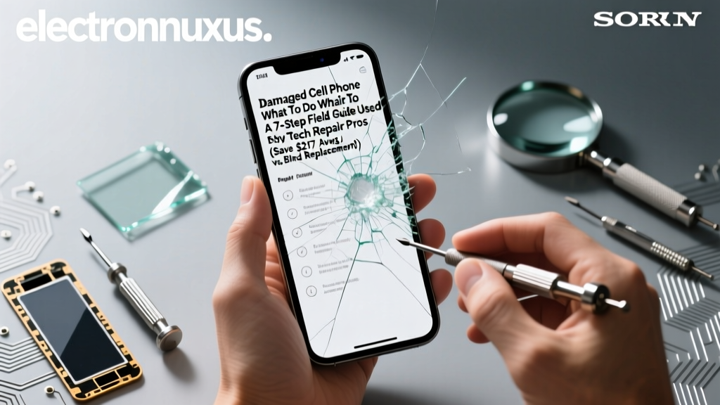 Damaged Cell Phone What To Do When To Repair: A 7-Step Field Guide Used by Tech Repair Pros (Save $217 Avg. vs. Blind Replacement)