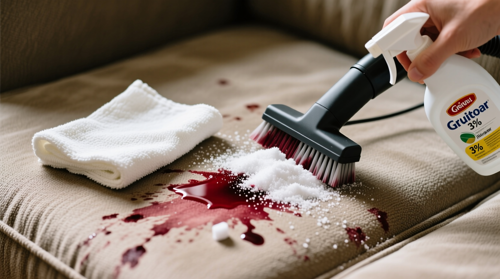 how to remove red wine stains from couch fabric fast and without damage