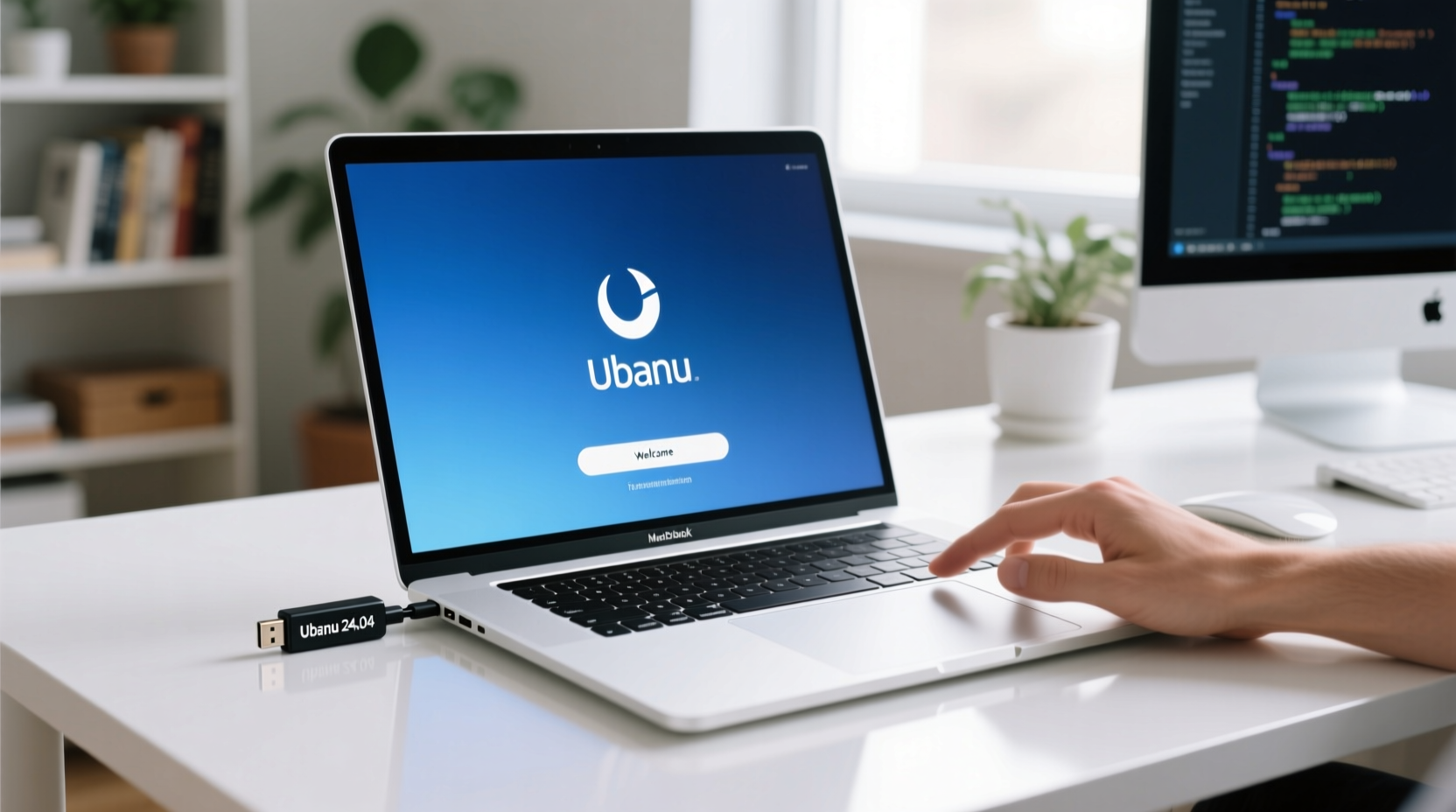 install ubuntu on a white macbook