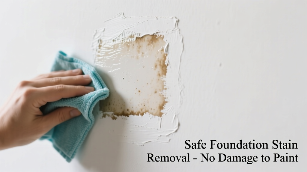 How to Remove Foundation Stain from Painted Walls Safely