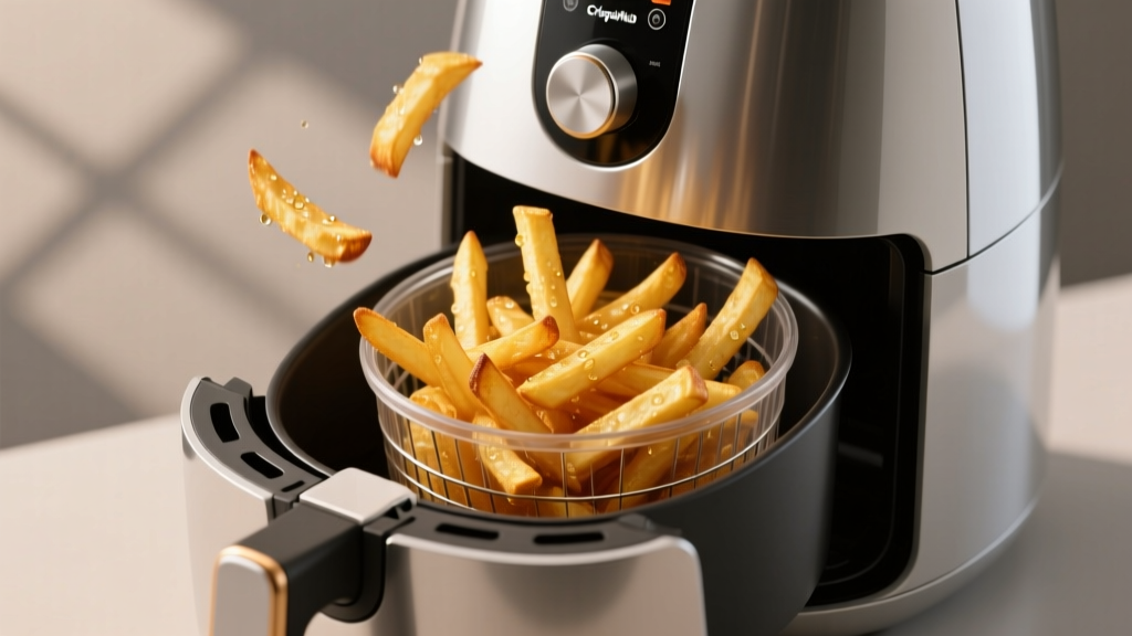 Perfect Fries in a Power Air Fryer Rotating Basket