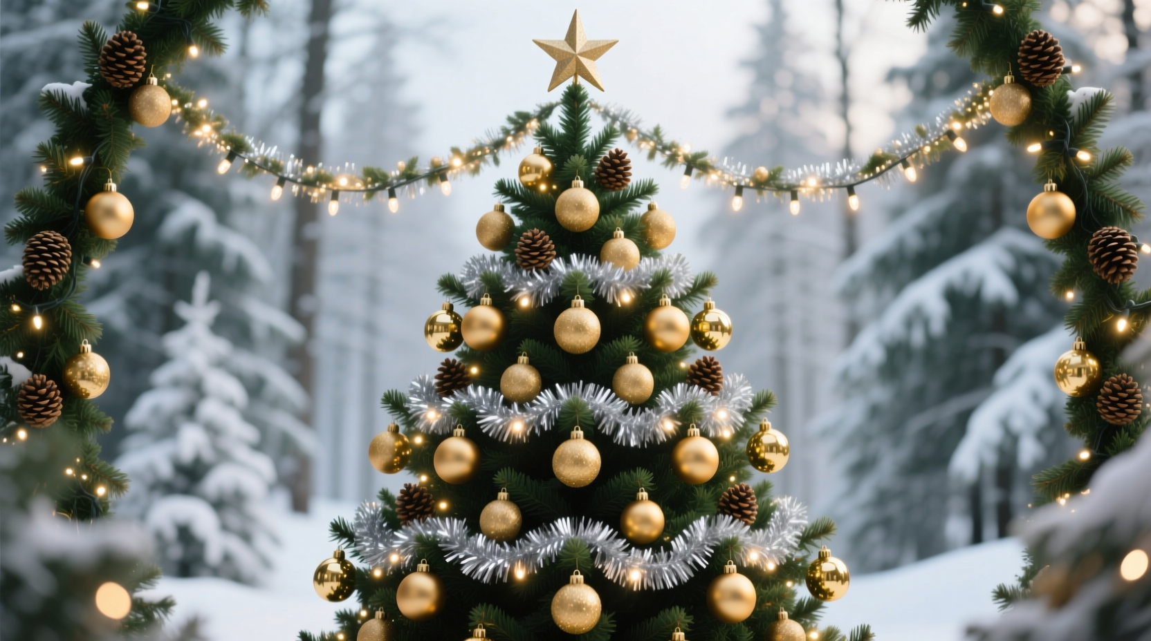 how to create symmetry when decorating a christmas tree evenly on all sides