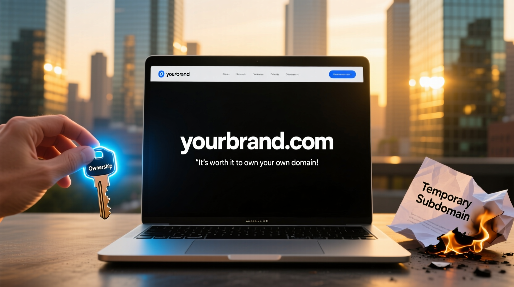 why its worth it to purchase your own domain name