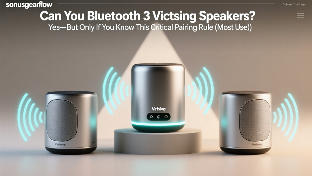 Victsing 3-Speaker Bluetooth Guide (2026)