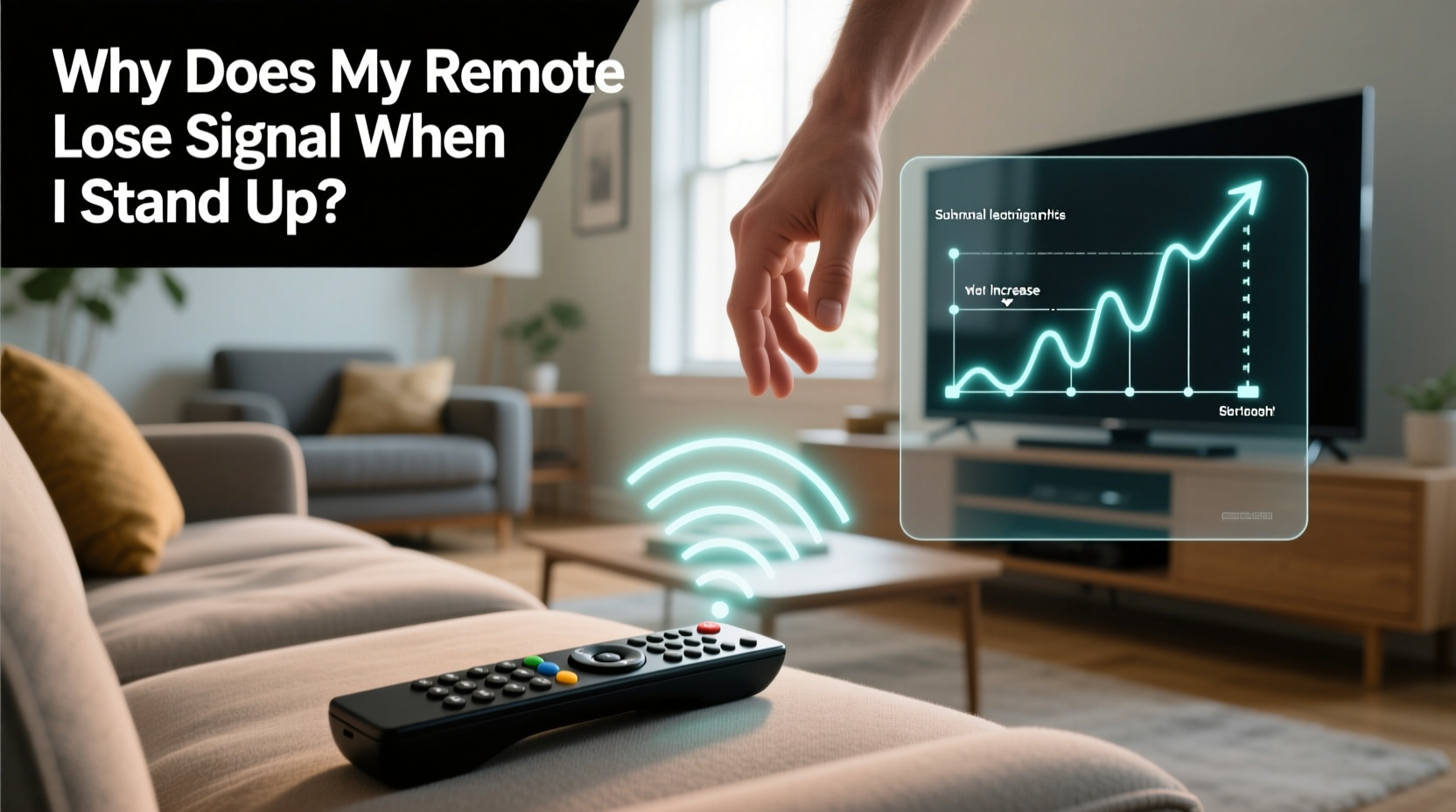 why does my tv remote lose signal when i stand up interference explained