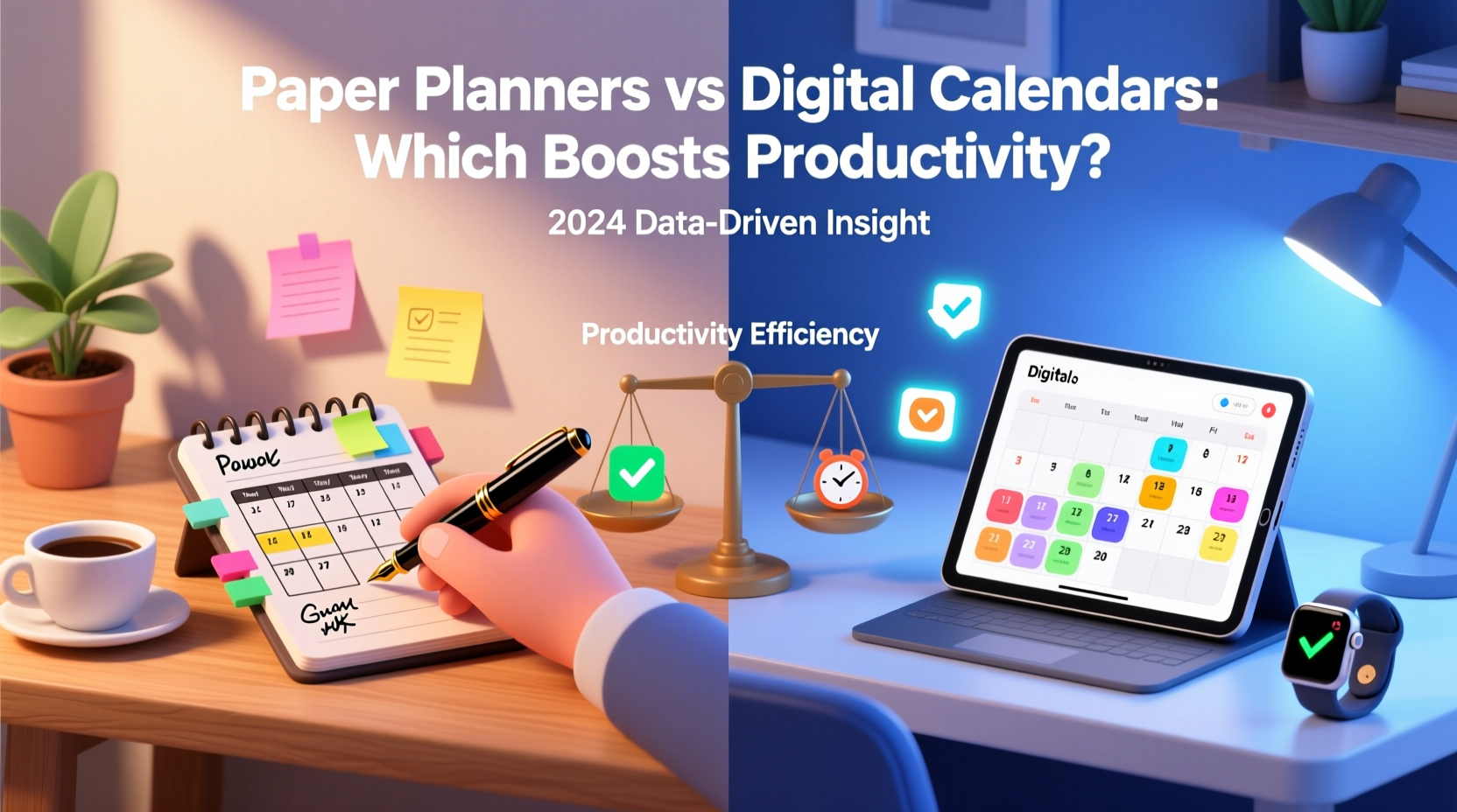 paper planners vs digital calendars which improves productivity