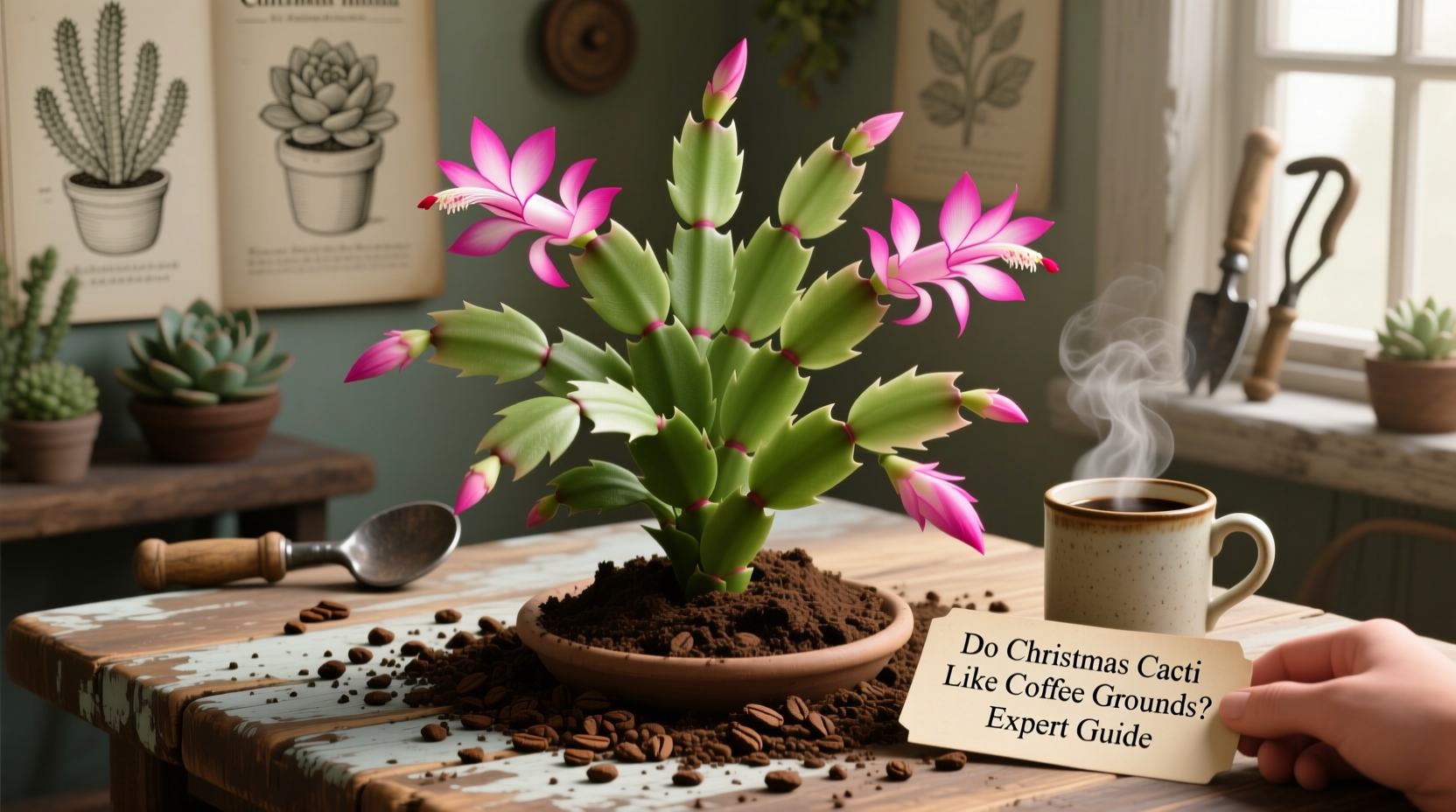 Coffee Grounds for Christmas Cacti: 5 Tips | TheHomeSprouts