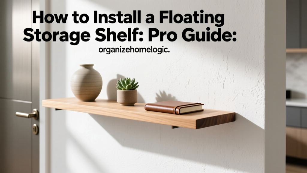 How to Install a Floating Storage Shelf: Pro Guide