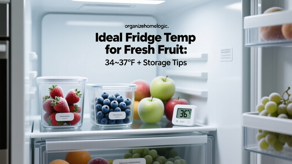 Ideal Fridge Temp for Fresh Fruit: 34–37°F + Storage Tips